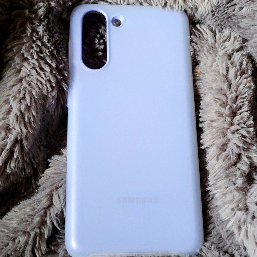 Purple Samsung S21 5g LED case